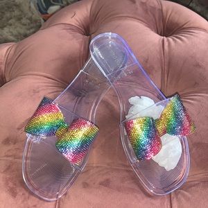 Sunny strut Clear sandal